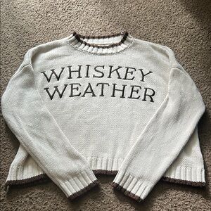 Whiskey Weather Cream Knit Sweater
